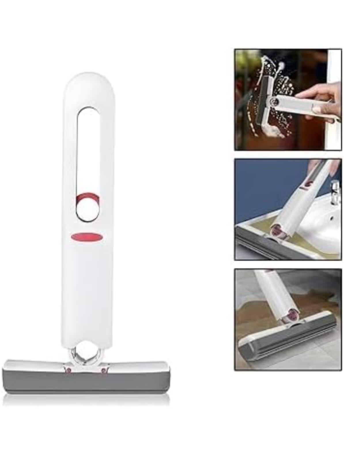 Portable Mini Mop Sponge Mop Wash- Strong Absorbent for Bathroom Wet & Dry Mop